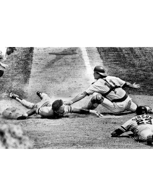 Close Call_Chet Lemmon Sliding into Home Plate