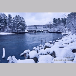 Winter at Hamlin Dam