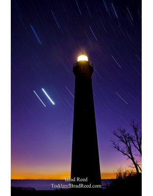 Jupiter and Venus at Little Sable Point Lighthouse