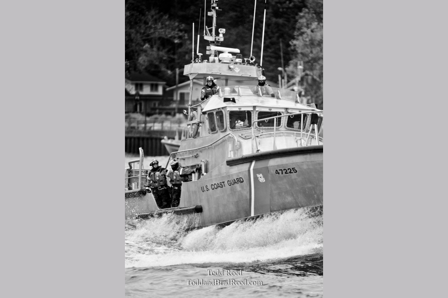 Heading Out - black and white