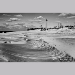 Silver Lake Swirl - black and white