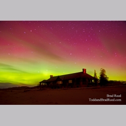 Northern Lights Over the Beach House