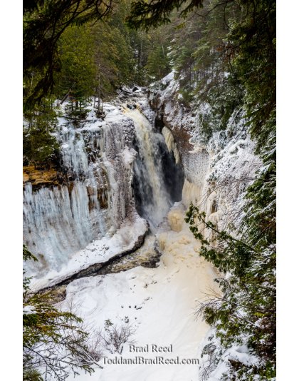 Miners Falls Waterfalll Near Munising (4352)