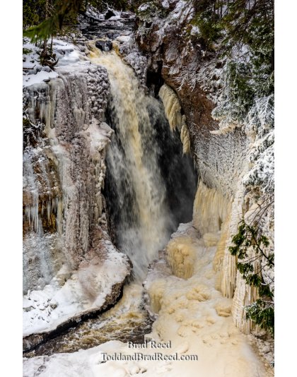 Miners Falls Waterfalll Near Munising (4358)