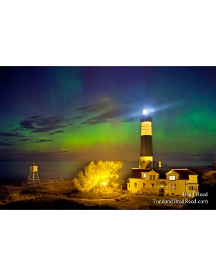 Northern Lights At Big Sable Point