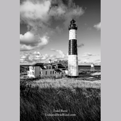 Big Sable in September Light - Black and white