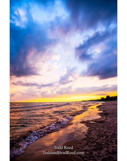 Lake Michigan Sunset in Ludington (8597)