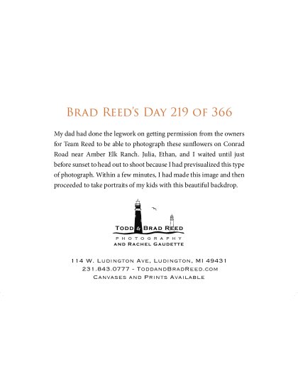 Greeting Card: Brad Reed's Day 219 of 366