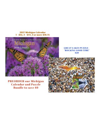 Michigan 2027 Calendar and Puzzle Bundle to save!