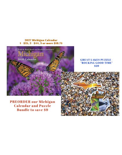 Michigan 2027 Calendar and Puzzle Bundle to save!